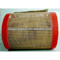 ANTISTATIC PTFE coated fiberglass brown conveying belt